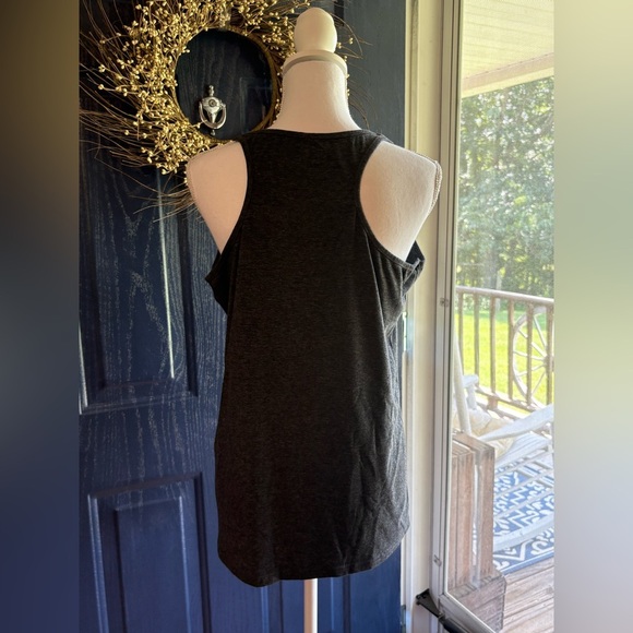 Women's Black Graphic Flag Tank Top size L - Picture 9 of 11
